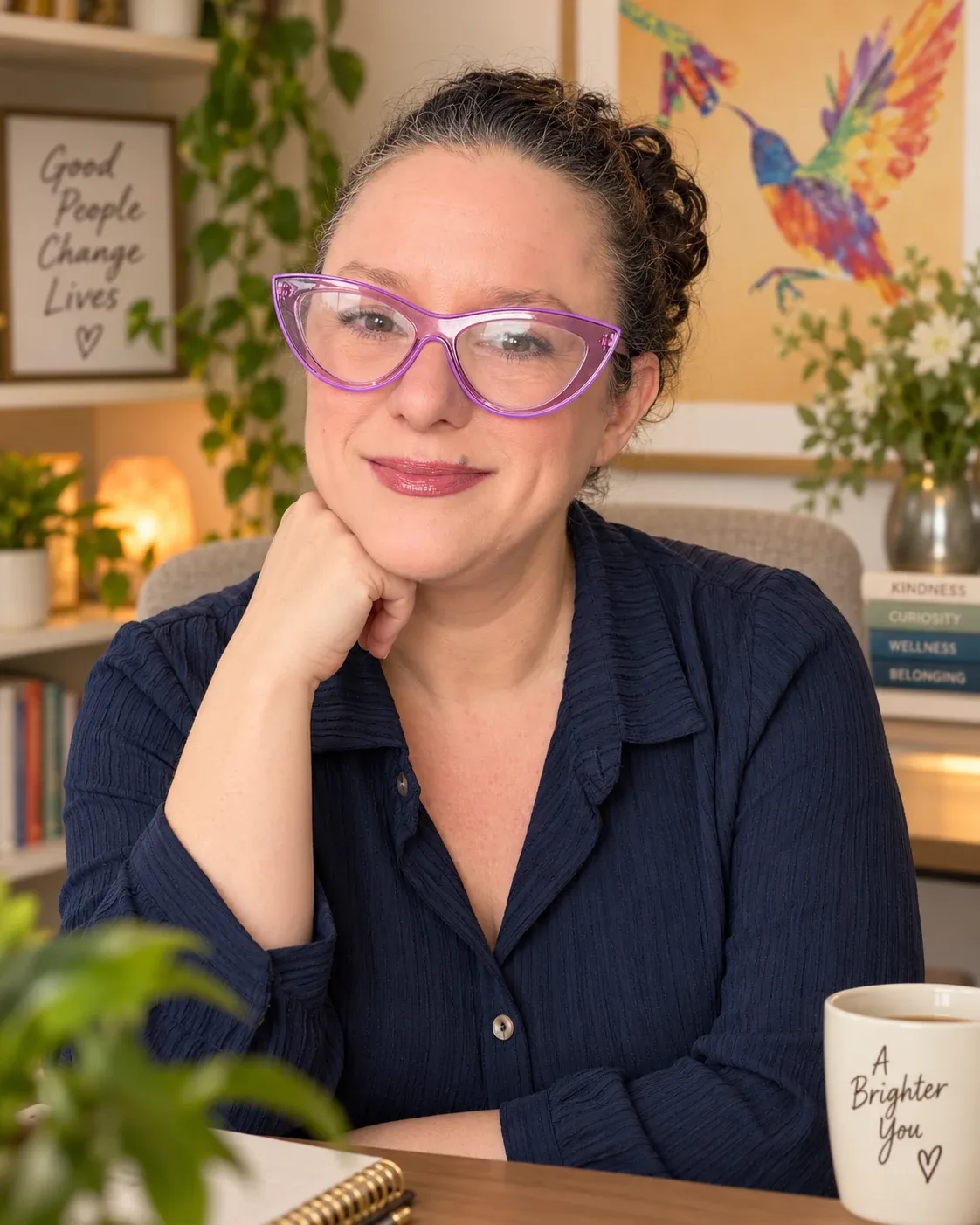 Valerie VanBooven, RN BSN, Founder and Co-Owner of Approved Senior Network, at her desk